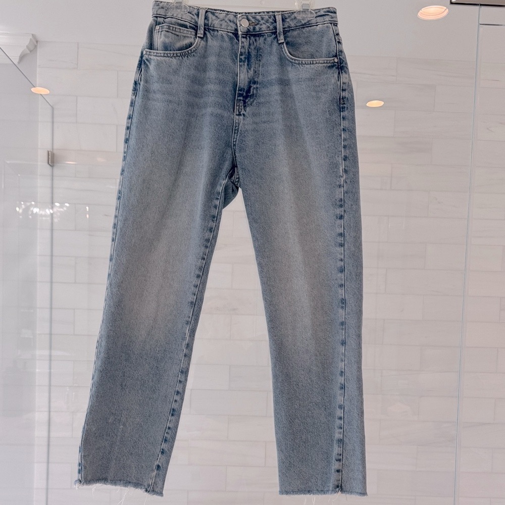 Zara Light Blue High-Rise Denim Jeans